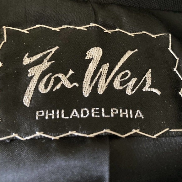 Fox Wers Philadelphia Andover Alnorna Coat Womens 12 Black Fur Collar Mid Length - Picture 10 of 12